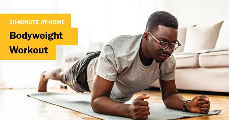 20 minute home workout routine for busy schedules