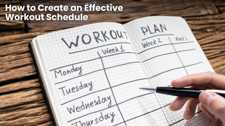 weekly workout schedule plan for consistent fitness routine