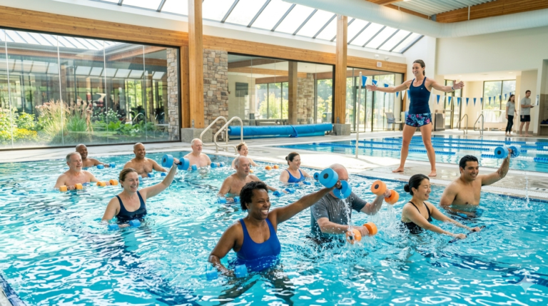 water aerobics workout for full body strength