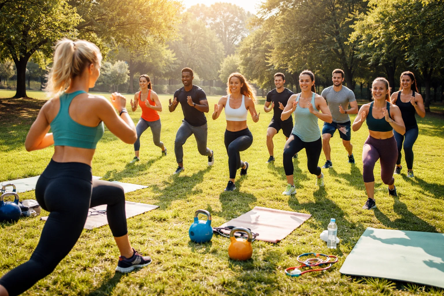 outdoor group fitness
